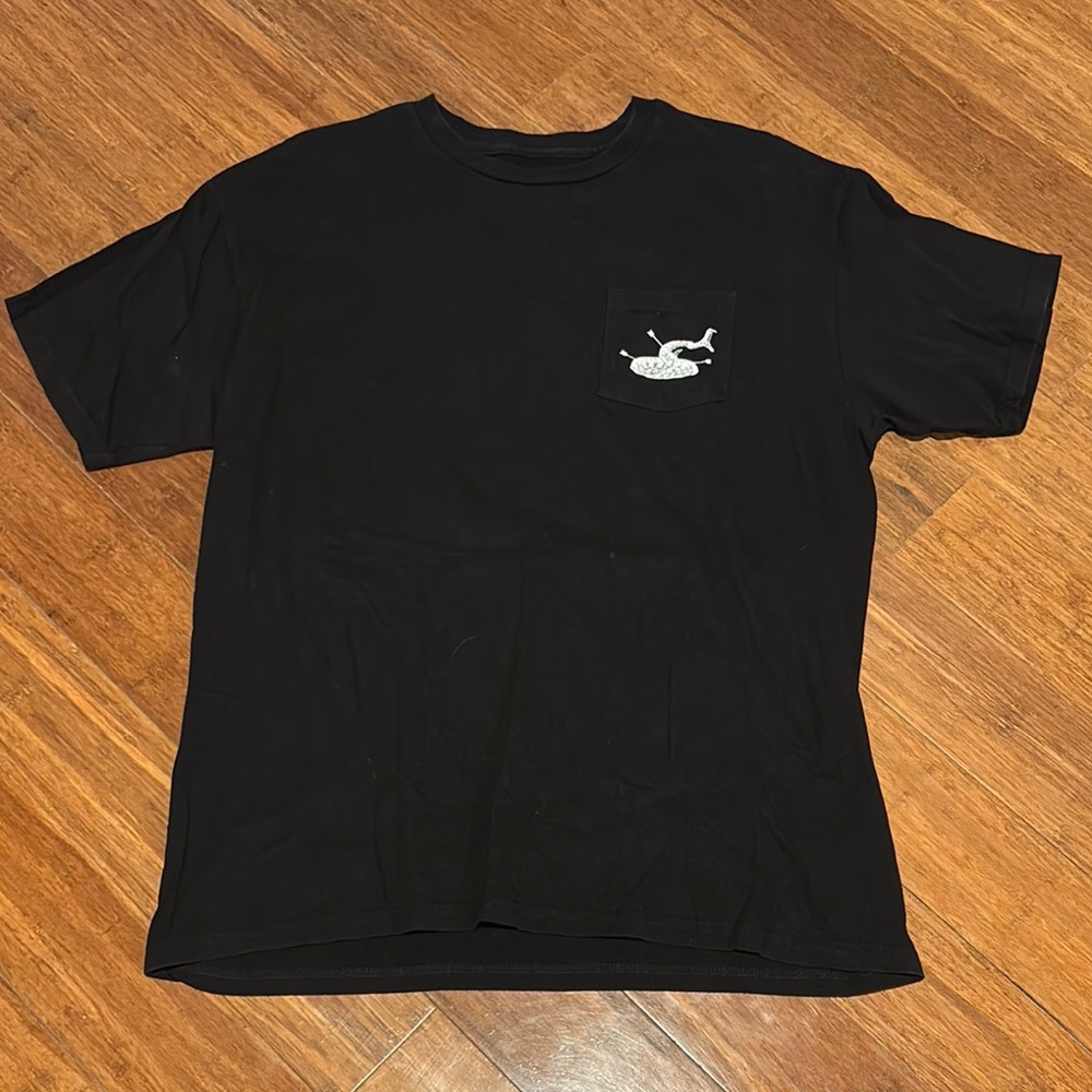 Obey Black Short Sleeve Tee with Logo